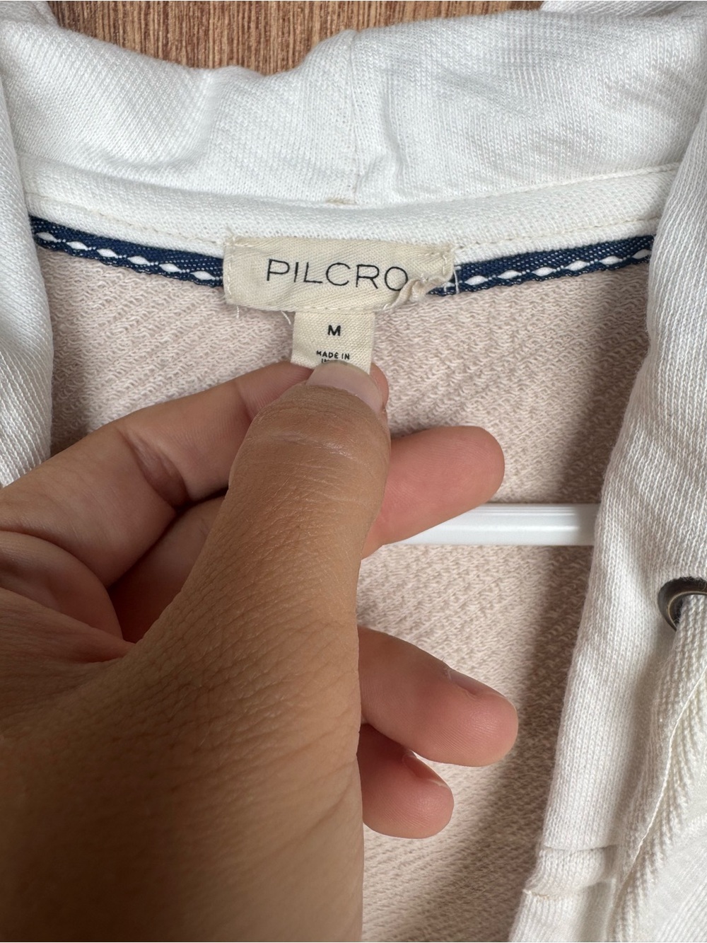 Pilcro Anthropologie Wharfside Hooded Sweatshirt Women’s M 100% Cotton - Picture 4 of 6